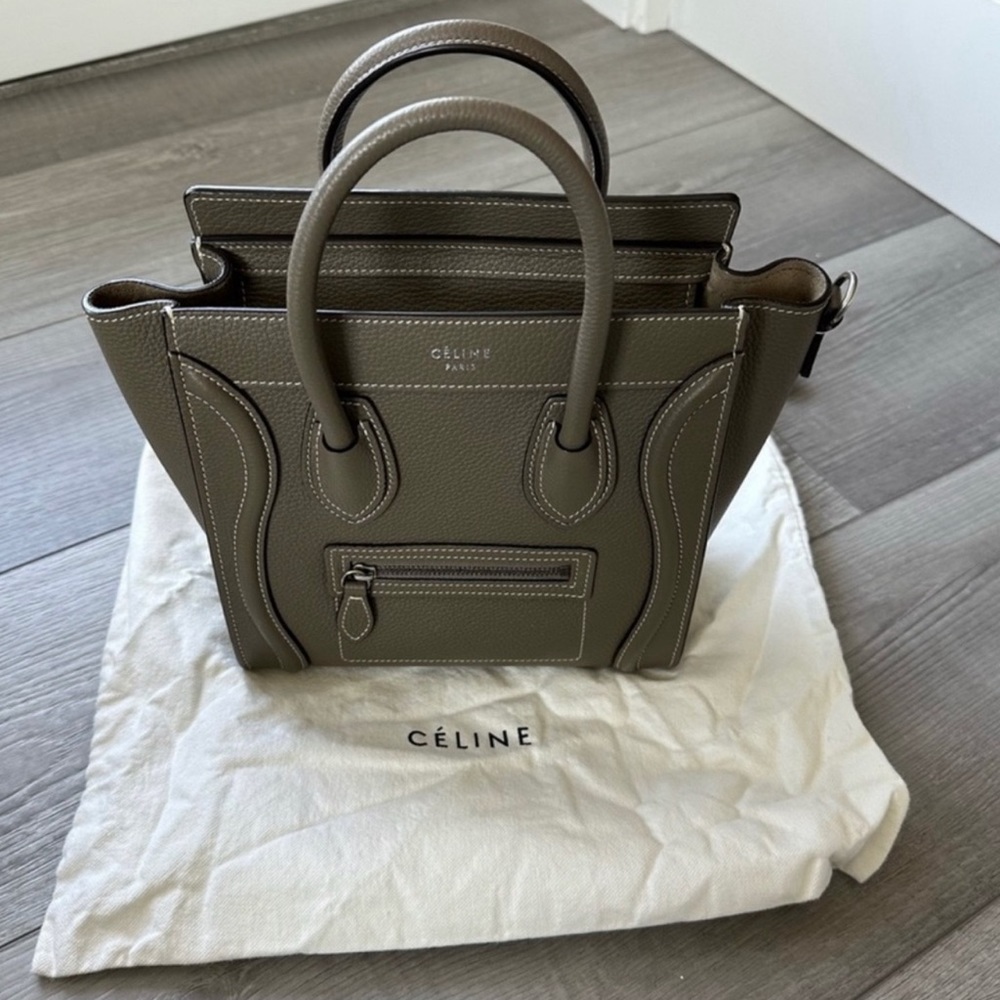 Celine Nano Luggage Tote Souris - Picture 2 of 8